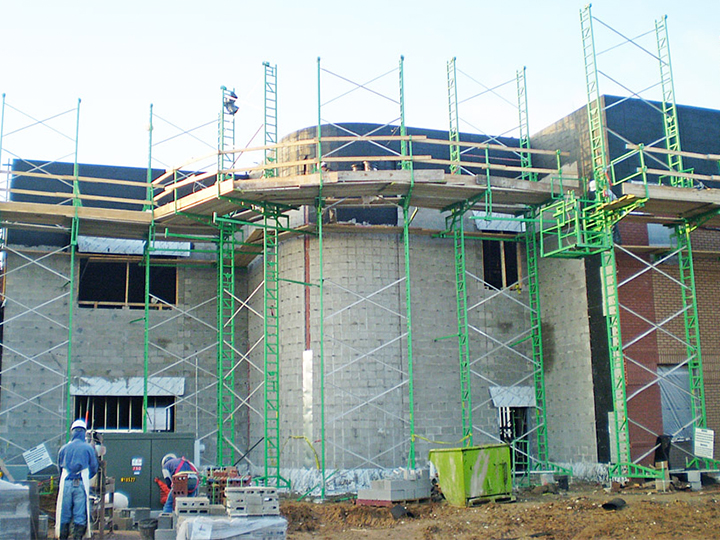 Non-Stop Heavy-Duty crank-up scaffolding